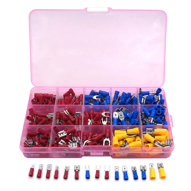 280/300/330 шт. Ассорти изолированный Электрический провод обжимной кабель
