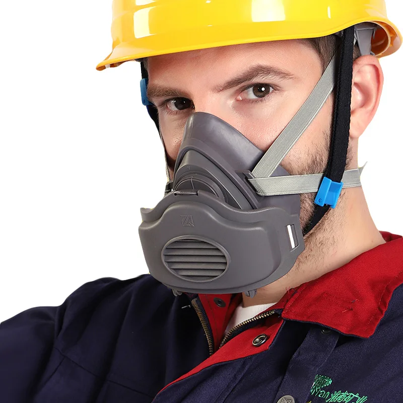 

3200 Filters Half Face Dust Gas Mask Respirator Safety Protective Mask Anti Dust Anti Organic Vapors PM2.5 Fog