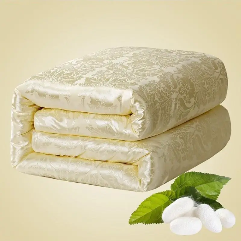 Роскошное зимнее/весеннее/летнее одеяло из натурального шелка тутового