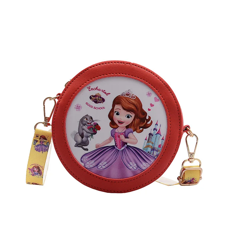 

Disney cartoon children's mini pu cute coin-operated small round bag wild one-shoulder messenger portable accessory bag