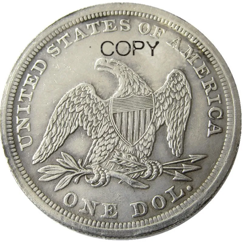 

1845 Seated Liberty Dollar Silver Plated Copy Coins