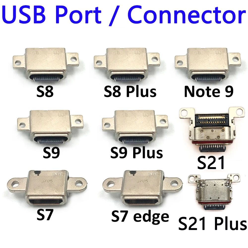 

2Pcs/lot USB Type C Connector For Samsung S7 / S7 Edge / S8 / S8 Plus / S9 / S9 Plus / S21 / S21 Plus / S21 Ultra Connector