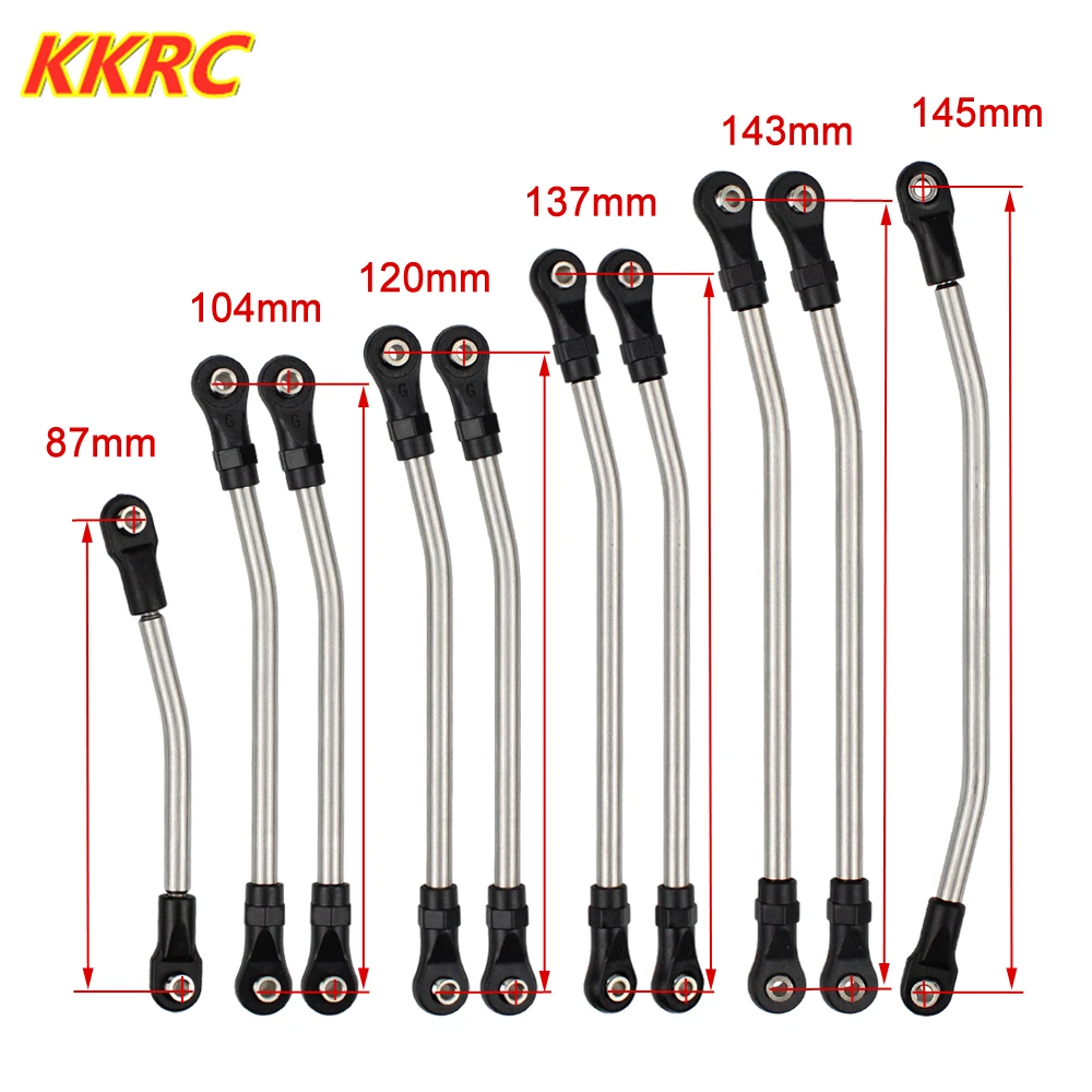 

Набор металлических звеньев, прочная связь транспортного средства, рулевой стержень 5 мм с нейлоновым концом для радиоуправляемого гусенич...