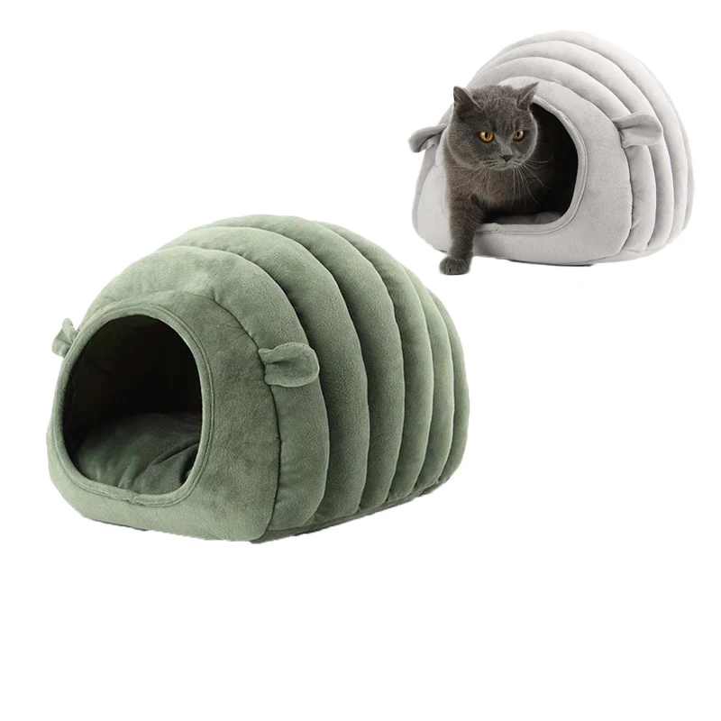 

Comfortable PP Cotton Cat House Cartton Shape Goods for Cats House Windproof Cat House for Pets Accessories Kitten Beds 10E