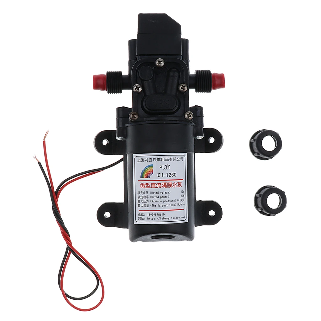 Diaphragm Pump 12V 5L/Min High Pressure Self Priming Water 100psi for RV Camper/ Marine/ Boat/ Lawn | Автомобили и мотоциклы
