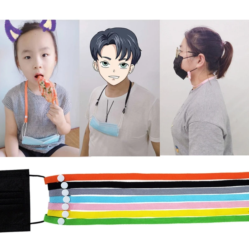 

11 Pcs Mouth Mask Lanyard Extender with Buckle Ear Savers Holder Cotton Strap
