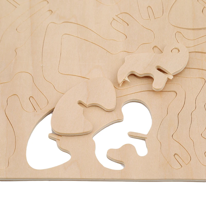 

Laser Cutting DIY Animal Toys 3D Wooden Puzzle Toy Assembly Model Wood Craft Kits Desk Decoration for Children Kids