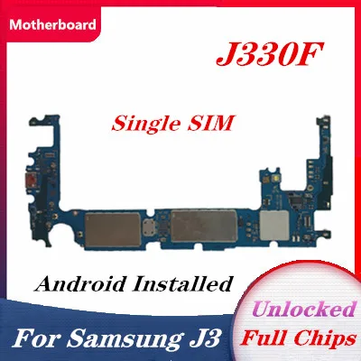 Для Samsung Galaxy J3 J330F материнская плата Android OS установка с полным чипом тест хорошо
