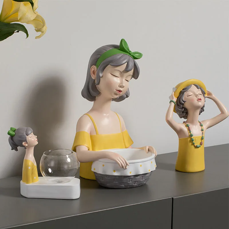 

Декоративные аксессуары для дома, поднос для хранения рук в скандинавском стиле для милой девушки, современное искусство, металлический по...