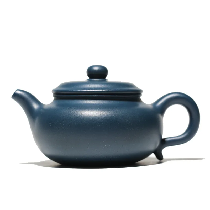 

Yixing mine Tianqing clay handmade famous purple clay teapot imitation drum pot classic traditional light ware teapot