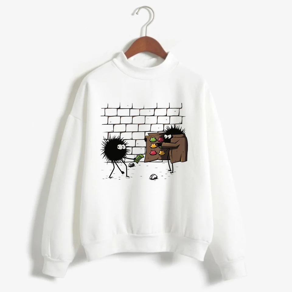 Totoro Studio Ghibli Kawaii Harajuku Толстовка для женщин Ullzang Красивый Веселый мультяшный Аниме толстовки 90s Графический Hoody женский