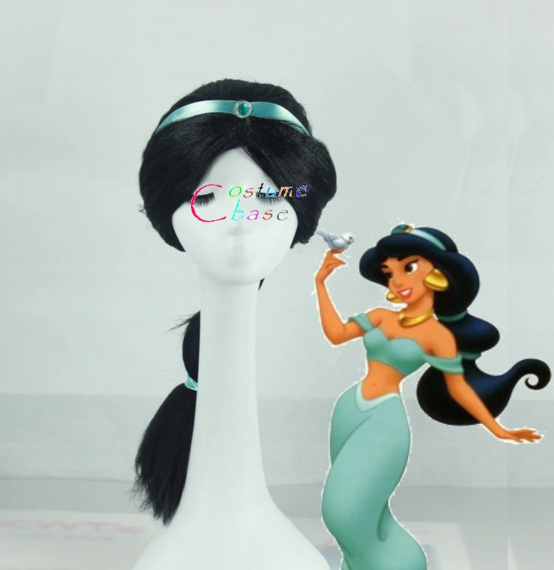 Aladdin волшебная лампа Принцесса Жасмин черная длинная коса для ролевых игр