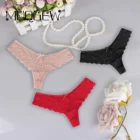 3 шт., женские кружевные трусики-стринги с заниженной талией