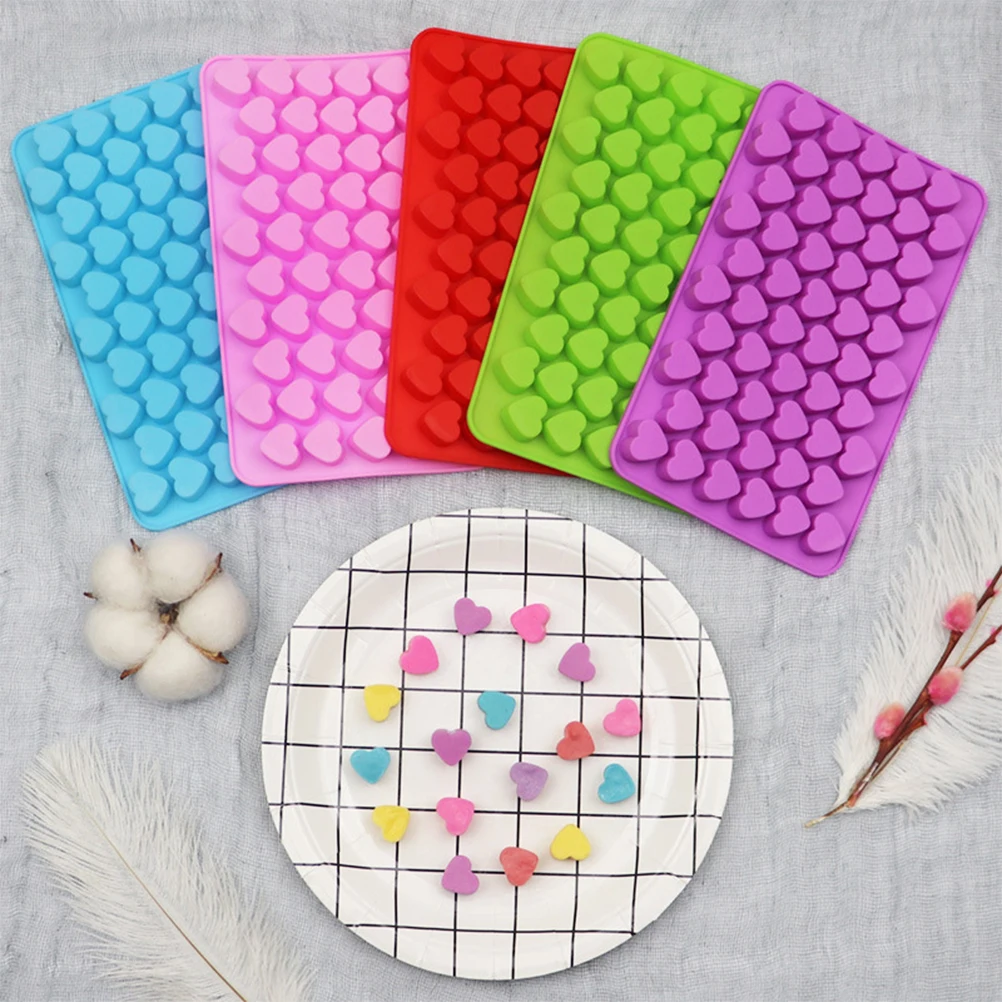 55 полостей в форме сердца 3D Кремниевая фотография сделай сам кондитерский