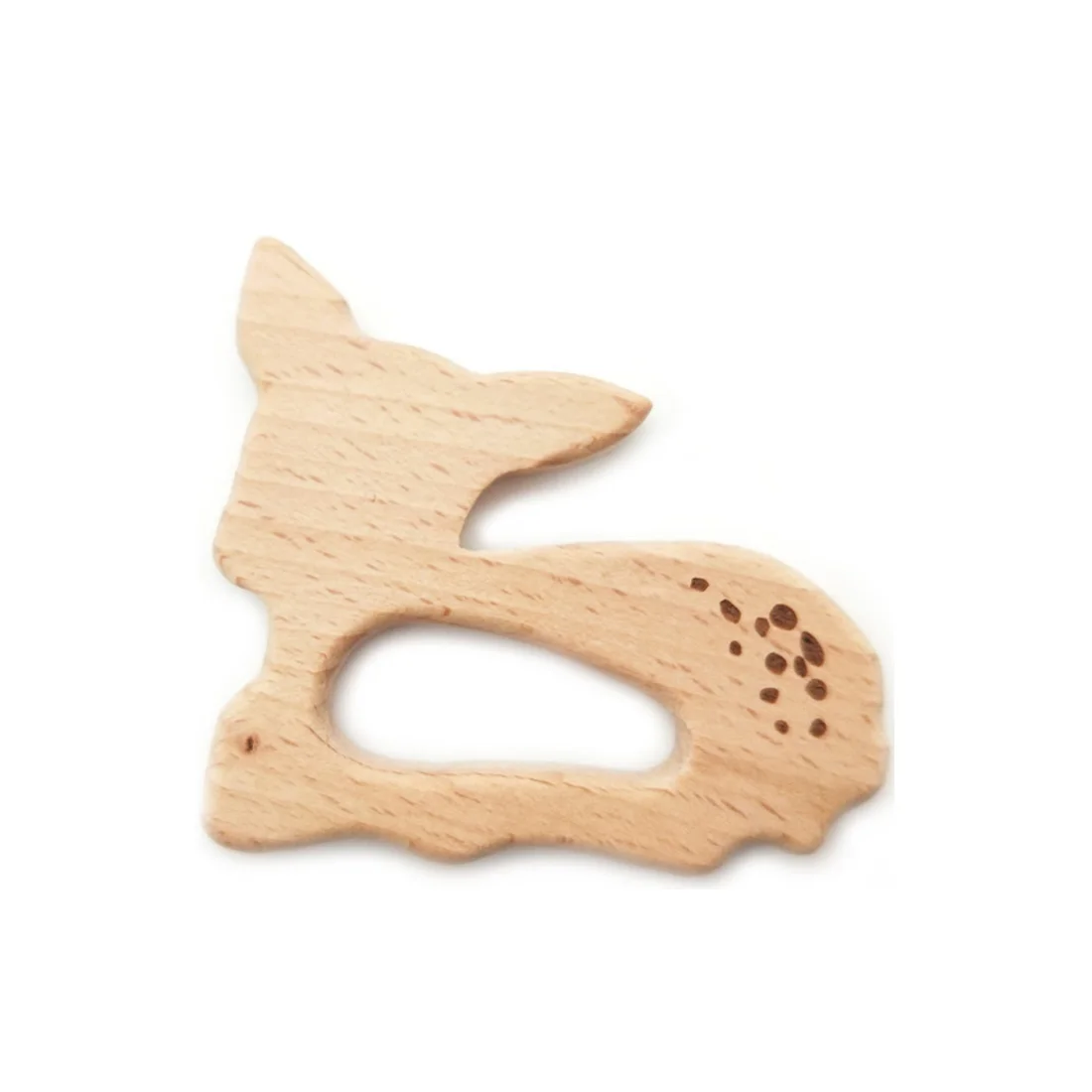 style 17 sika deer 1 шт., деревянный прорезыватель, деревянная подвеска для соски, цепочка для прорезывания зубов, игрушки в форме Милого Животного, пищевые материалы, Детские Прорезыватели - Цвет: style 17 sika deer