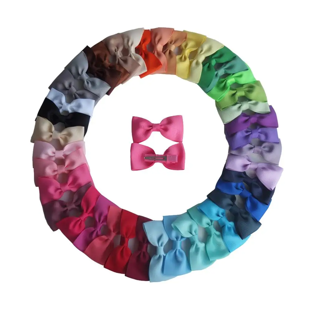 40 COLORS Available 3 Inch Boutique Hair bow Clips Classical bows Children Girls hairbow clips Barrettes Hairgrips |