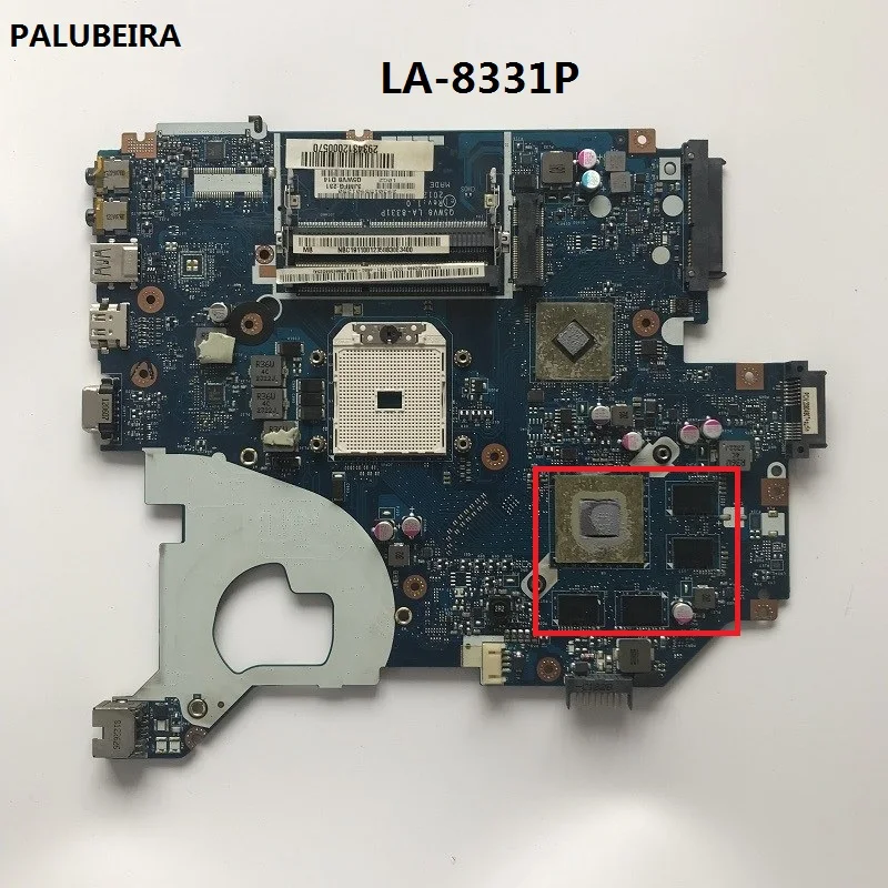 Материнская плата PALUBEIRA 100% работающая для ACER V3-551 материнская графический чип 8