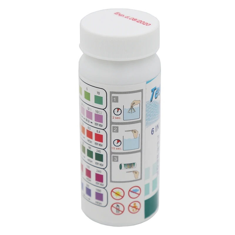 Лучше всего! Новые тестовые полоски 6 в 1 для спа бассейна с водой бумага