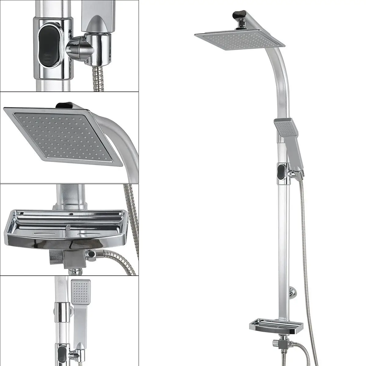 

Bath Shower Faucet Wall Mount Rainfall Shower With Handheld Shower 2way Shower Switch Bathroom Shower Mixer Taps