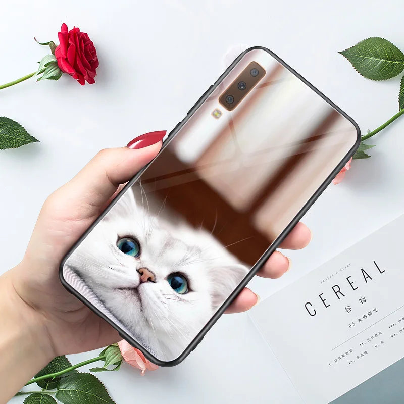 A7SJM Чехол для samsung A70 чехол для Galaxy A10 A30 A20 A40 A6 A8 плюс A7 A9 A3 A5 крышка ПК+ ТПУ чехол для телефона для samsung A50 - Цвет: A7SJM