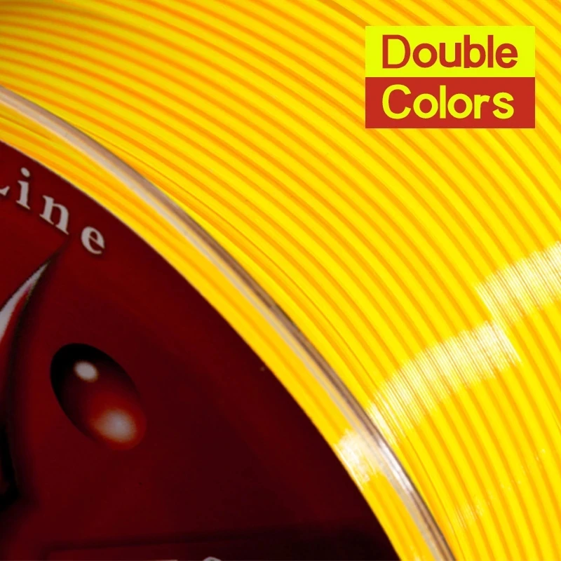 500 м двухцветная полуплавающая однонитевая рыболовная леска с сопротивлением