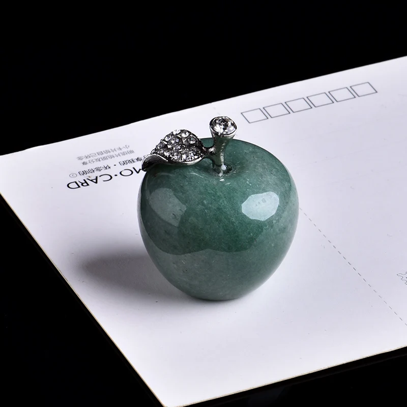 Dongling jade 1 шт. натуральный кристалл Роза кварц яблочный орнамент модная пара Рождество домашнее декоративное Свадебное Украшение Аксессуары - Цвет: Dongling jade