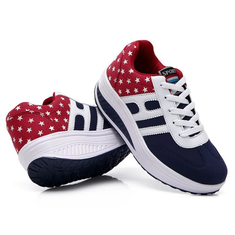 LIN KING/Новое поступление женские парусиновые кроссовки визуально увеличивающие