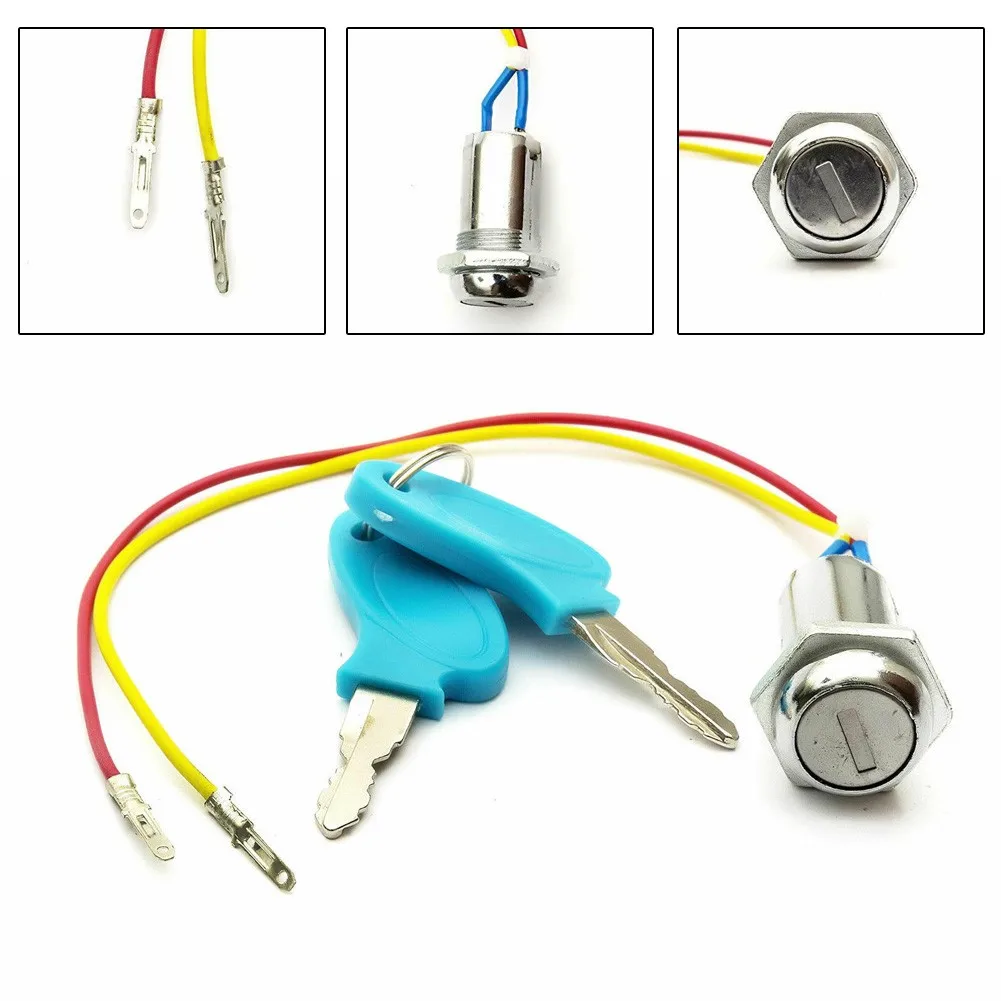 1pc Ignition Switch With Keys Locking For Electric Scooter Bike Atv Ighition Barrel 2 Wire On Off Metal Two Stage Parts | Спорт и
