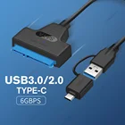 Кабель USB Sata 3USB 3,02,0, компьютерные кабели, разъемы, кабель Sata Type C, Поддержка жесткого диска Ssd 2,5 дюйма