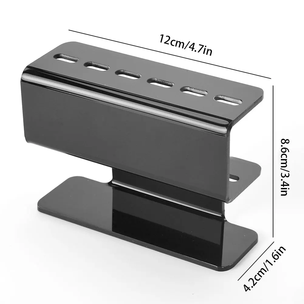 

Acrylic Eyelash Tweezer Storage Holder 6 Holes Durable Convenient Tweezers Stand Shelf Holder Eyelashes Extension Makeup Tool