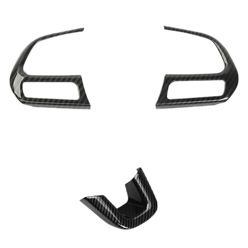 

Стильная черная панель рулевого колеса из АБС-углеволокна, отделка крышки, аксессуары для Jeep Compass -2020