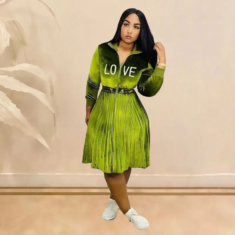 Велюровое платье 2020 африканская одежда женские зимние плиссированные