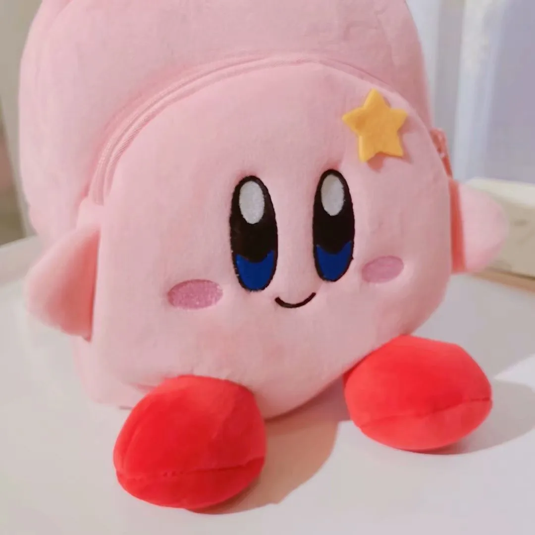

Cute Kawaii Kirby Plush Toy Hand Bag Cartoon Star Kirby Backpack Bag Soft Stuffed Plush Toy for Girls Baby Birthday Gifts