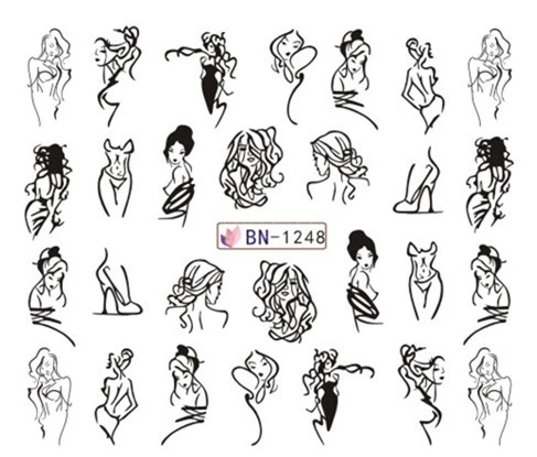 Наклейка на ногти водная наклейки для ногтей слайдер декор дизайна тату маникюр |