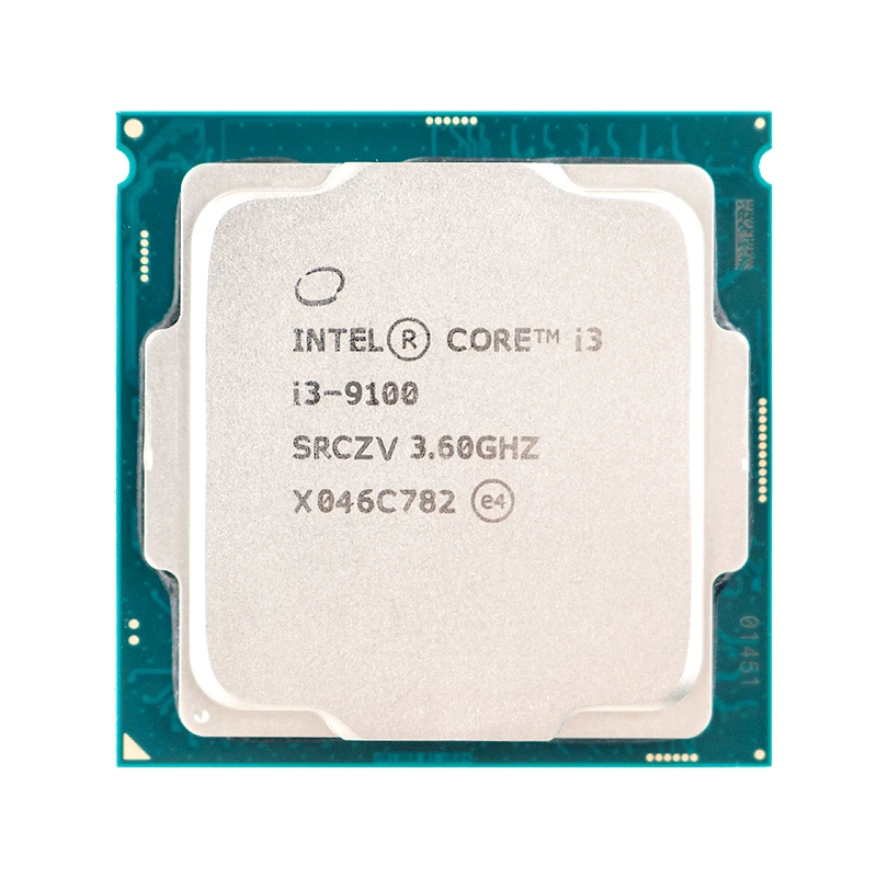 Процессор Intel Core i3-9100 i3 9100 3 6 ГГц четырехъядерный четырехпоточный процессор 65 Вт