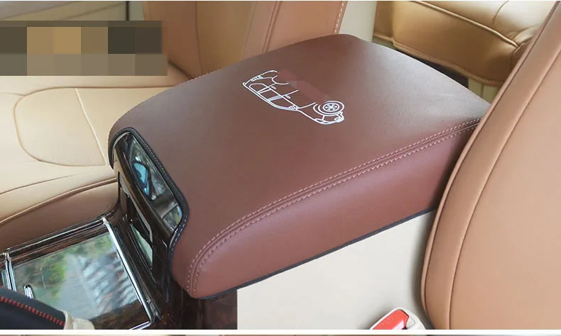 Кожаный Автомобильный центральный подлокотник защитный чехол для Toyota Land Cruiser 200