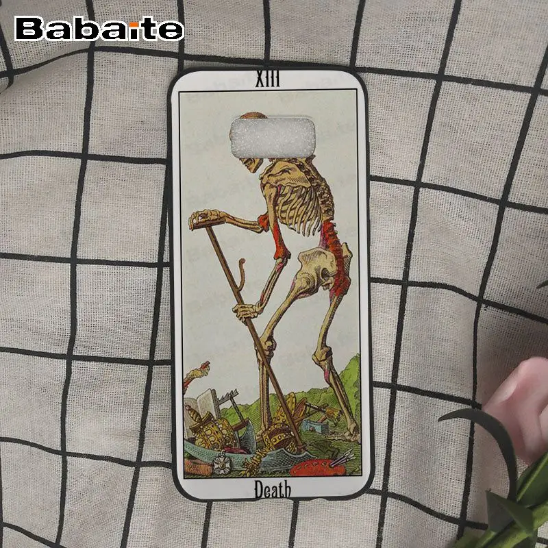 Красочный милый чехол funda Death Tarot аксессуары для телефона Samsung Galaxy s10 s10plus s9 s8 plus s7