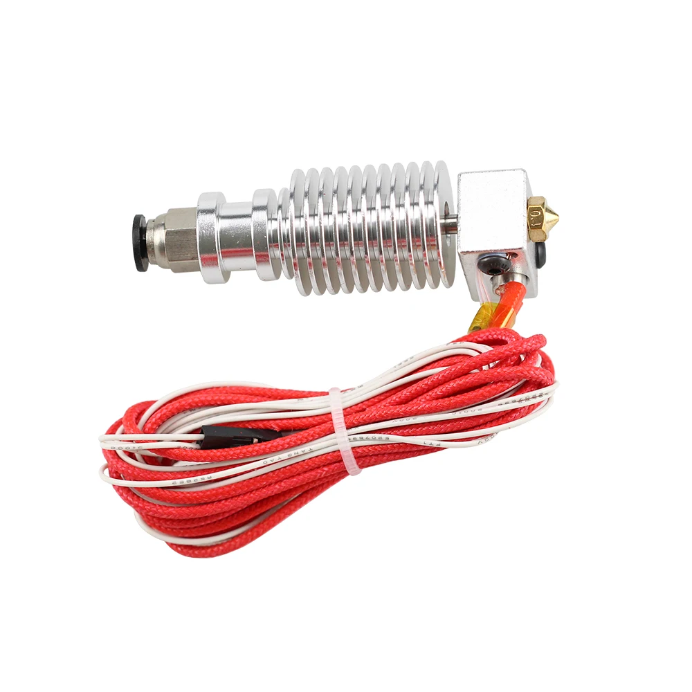 V6 экструдер j-головка Hotend с вентилятором PTFE трубка 0,4 мм удаленные части для 1,75 мм 3 мм нити 3d принтер Часть термисторы 12 В 40 Вт