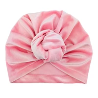 20pcslot hot sale brand new toddler kids baby girls velvet hats big bow solid hairband headband stretch turban knot head wrap