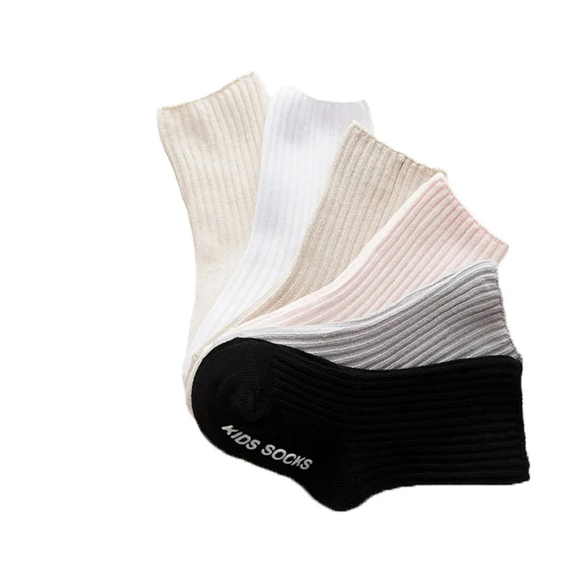 

Socks for Newborn Girls Solid Cotton Children's Socks White Autumn Winter Toddlers Infant Baby Socks Cheap Stuff