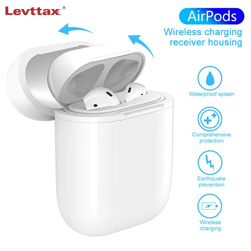 Беспроводное зарядное устройство Levttax Qi для Apple AirPods стандартный чехол наушников