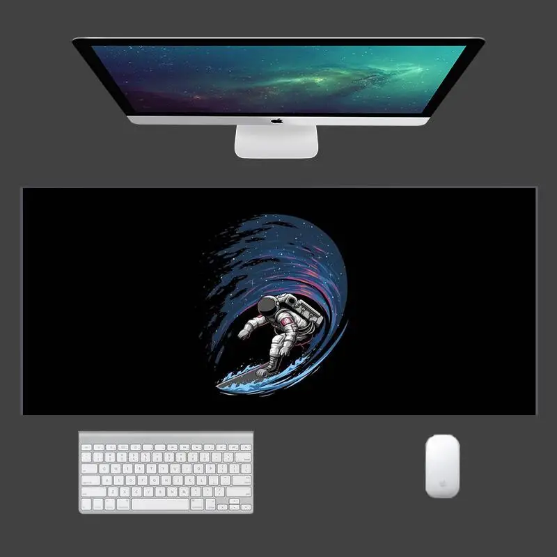 

Space universe astronaut gaming Mouse pad pc mats computer mouse mat mousepad rgb gamer accessories mouse pad xxl pads anime mau