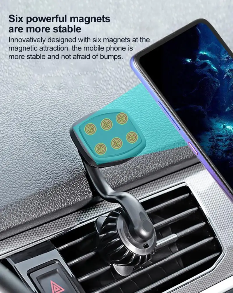 Автомобильный магнитный держатель для телефона подставка с вентиляционным