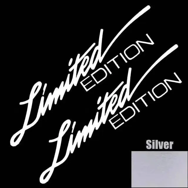 2Pcs Limited Edition Stickers Car Motorcycle Refit Reflective Decals for YAMAHA Honda Suzuki BMW Lada Toyota Chevrolet Hyundai 3