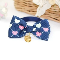 1 piece fashion pet collars bow bells tie adjustable dog cat collars leashes puppy kitty cute kawaii bowknot dog accessories