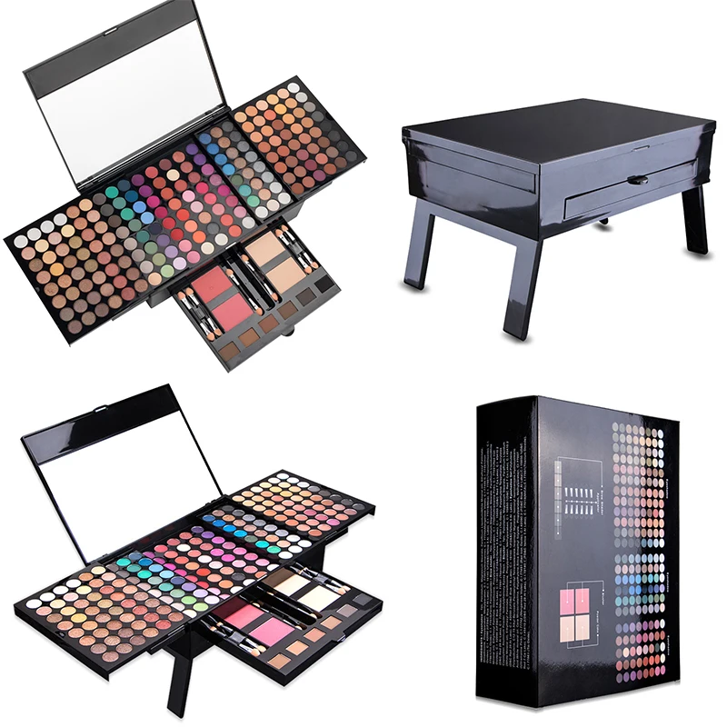 194 Colors Cosmetic Makeup Palette Set Kit with Eyeshadow Blusher Eyebrow Powder Face Concealer All-in-One Powder Pallet Kit