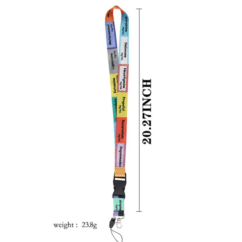 Medical Equation Neck Strap Lanyards ID badge card holder keychain Mobile Phone Gift Ribbon webbing necklace Couple Gifts | Мобильные