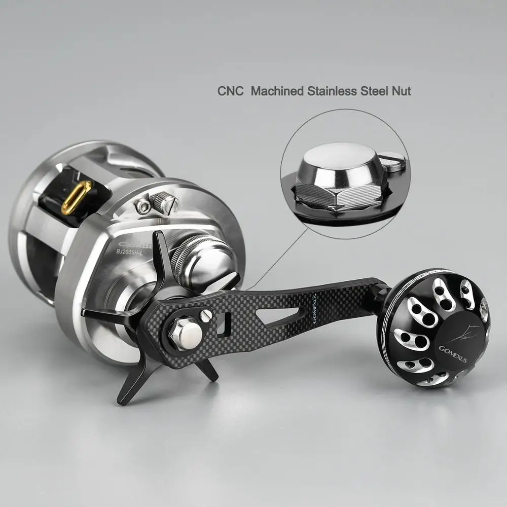 Gomexus катушка с ручкой из углерода для Shimano Curado Banax Daiwa Abu Garcia Doyo Lews 8x5 мм катушка для baitcasing 75 мм как описание