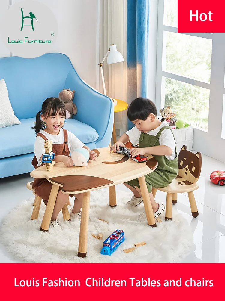 Chair Set Kindergarten Writing Table Baby Dining Learning Games Toy |