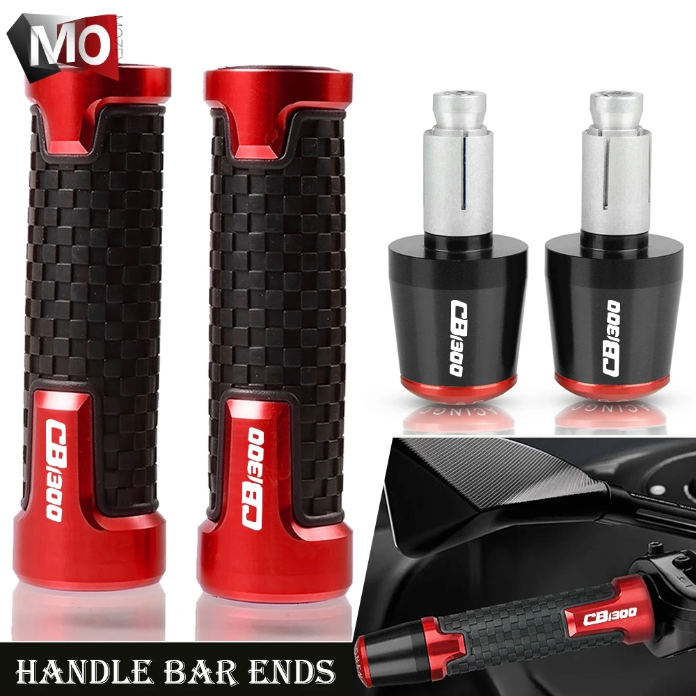 

7/8'' 22mm CNC Motorcycle handlebar grips ends handle bar Grip Cover For HONDA CB1300 ABS CB 1300 CB1300bingoneSC30 CB1300X4SC38